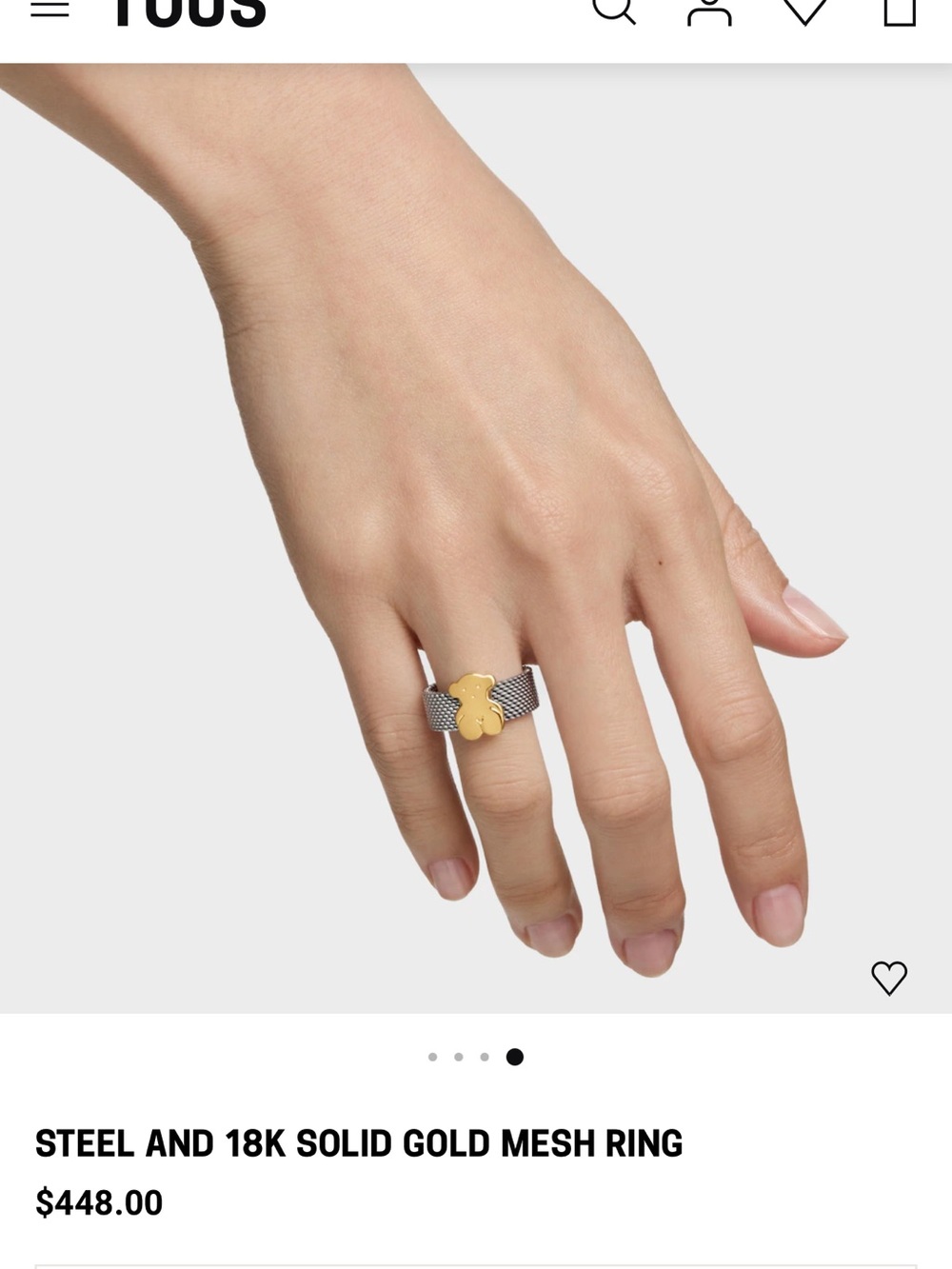 18K Gold Tous Rings - Picture 2 of 2